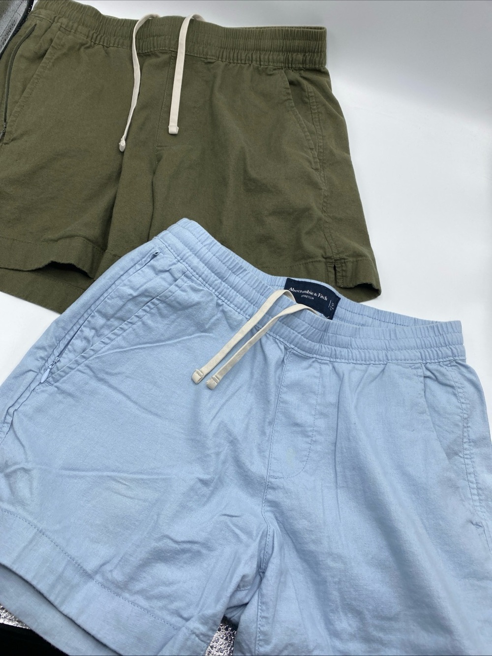 Abercrombie & Fitch Women's Chino Stretch Shorts Drawstring Pockets XS Extra SM